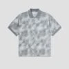 Polar Scribble Surf Polo Shirt Silver