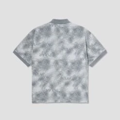 Polar Scribble Surf Polo Shirt Silver -Slam City Shop 0007 Polar Skate Co SP24 Surf Polo Shirt Sbribble 2 png