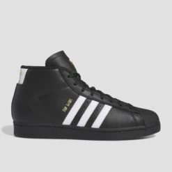Adidas Pro Model ADV Skate Shoes Core Black / Cloud White / Gold Metallic