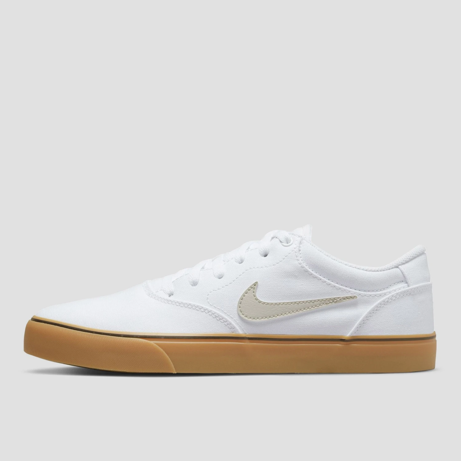 Nike SB Chron 2 Canvas Skate Shoes White / Light Bone / White Gum / Light Brown 3 Nike SB Chron 2 Canvas Skate Shoes White / Light Bone / White Gum / Light Brown - Image 3