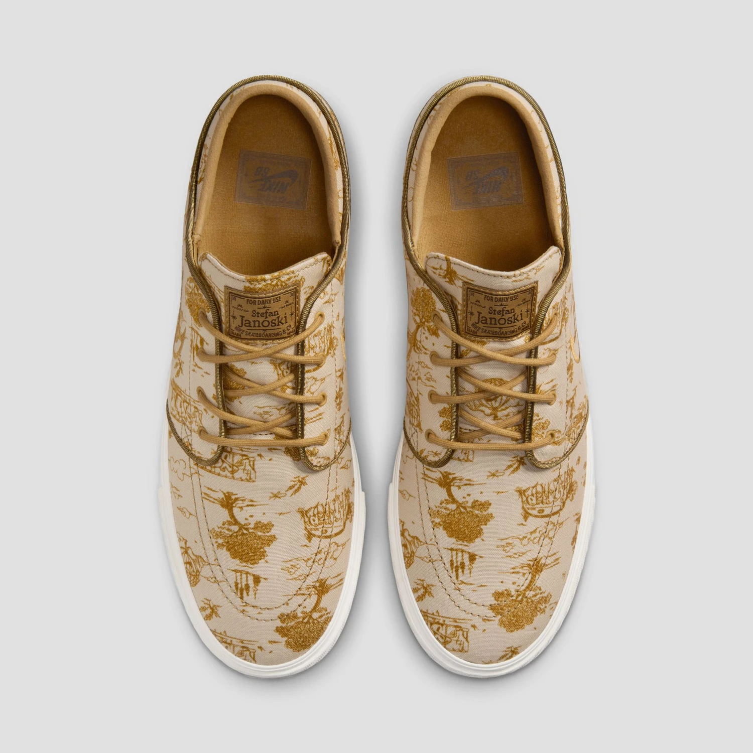 Nike SB Zoom Janoski OG+ Premium Skate Shoe Sesame / FLT Gold / Bronzine - Sail 3 Nike SB Zoom Janoski OG+ Premium Skate Shoe Sesame / FLT Gold / Bronzine - Sail - Image 3