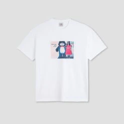 Polar Pink Dress T-Shirt White