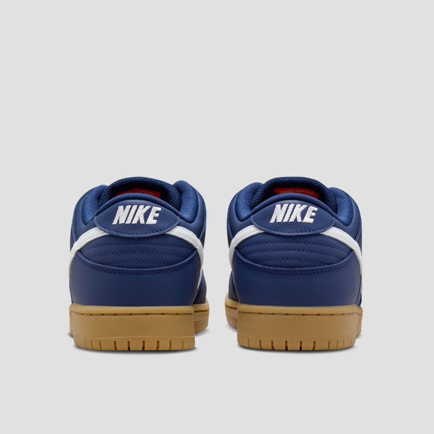 Nike SB Dunk Low Pro Skate Shoes Navy / White - Navy - Gum Light Brown 6 Nike SB Dunk Low Pro Skate Shoes Navy / White - Navy - Gum Light Brown - Image 6