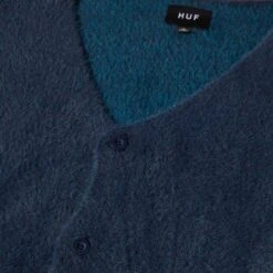 HUF Merged Cardigan Blue Night -Slam City Shop 007 5e2d2d5a 11a9 4d4d bd2f 0e16aef208ca