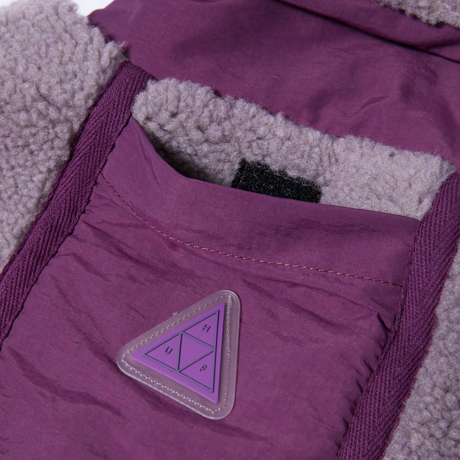 HUF Livingston Sherpa Jacket Dust Purple 4 HUF Livingston Sherpa Jacket Dust Purple - Image 4
