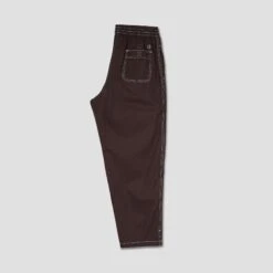 Polar Surf Pants Contrast Chocolate White -Slam City Shop 0104 Polar Skate Co SP24 Surf Pants Contrast Chocolate 3 png