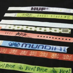 Huf Admission T-Shirt Black -Slam City Shop ADMISSION S S TEE BLACK TS02457 BLACK 03