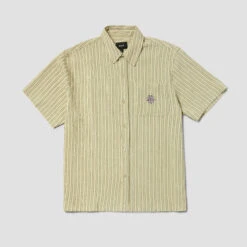 Huf Apollo Shortsleeve Striped Shirt Natural