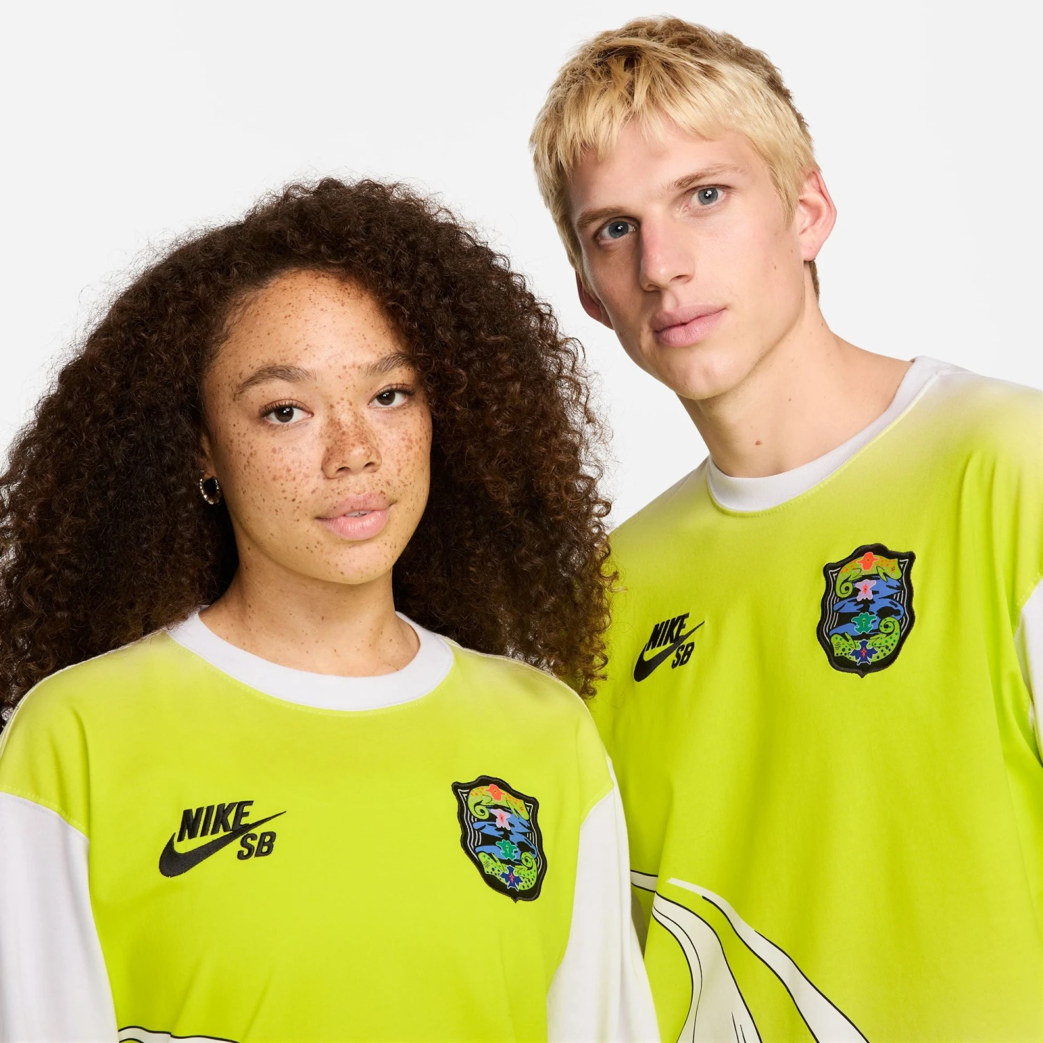 Nike SB Olympic Pack Long Sleeve Skate T-Shirt White / Yellow 1 Nike SB Olympic Pack Long Sleeve Skate T-Shirt White / Yellow