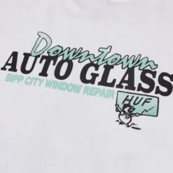 HUF Auto Glass Shortsleeve T-Shirt White -Slam City Shop AUTO GLASS S S TEE WHITE TS02413 WHITE 04