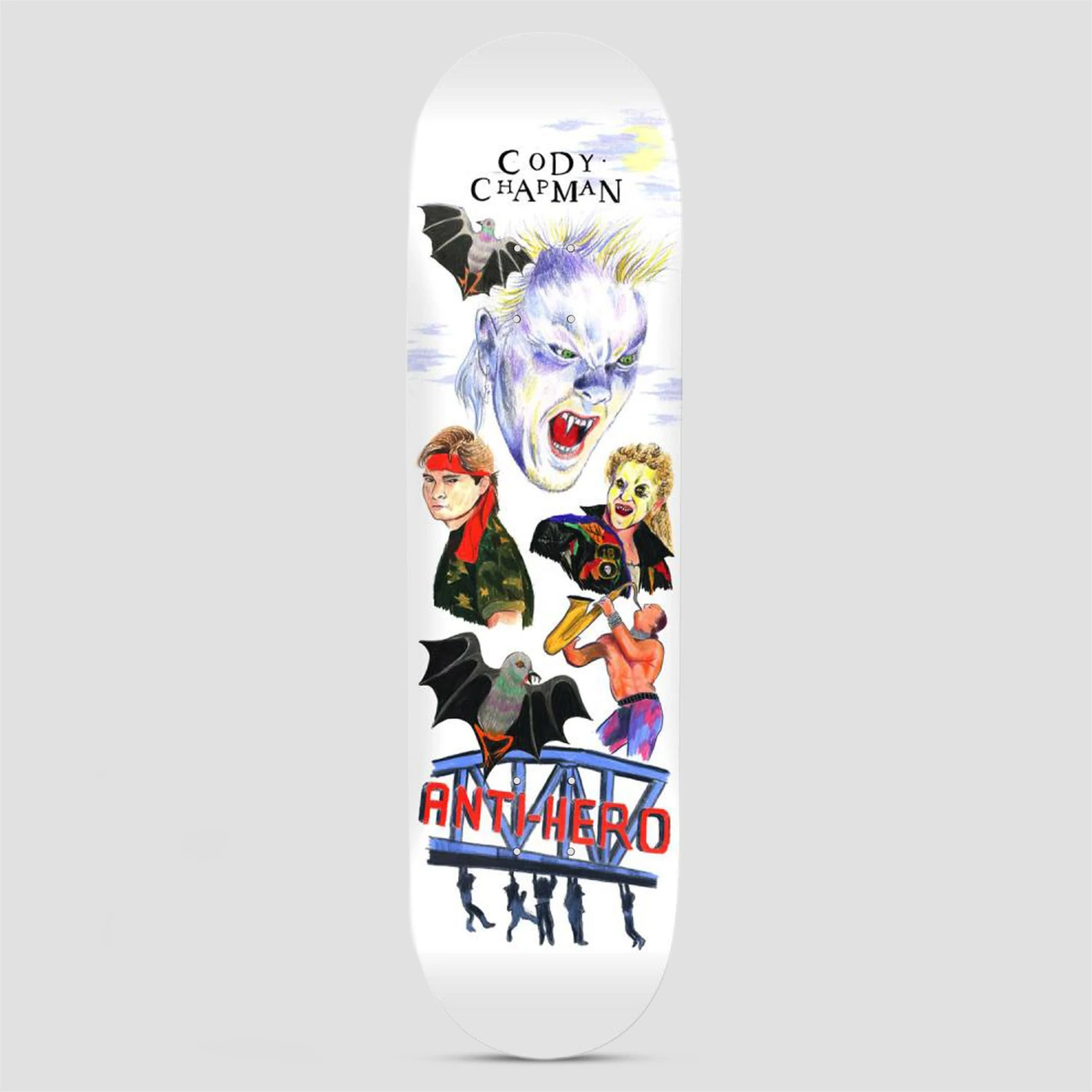 Anti Hero 8.5 Cody Chapman Still Believe Skateboard Deck White 1 Anti Hero 8.5 Cody Chapman Still Believe Skateboard Deck White