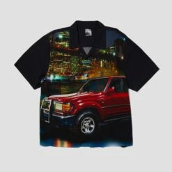 HUF X Land Cruiser Big City Resort Shirt Black