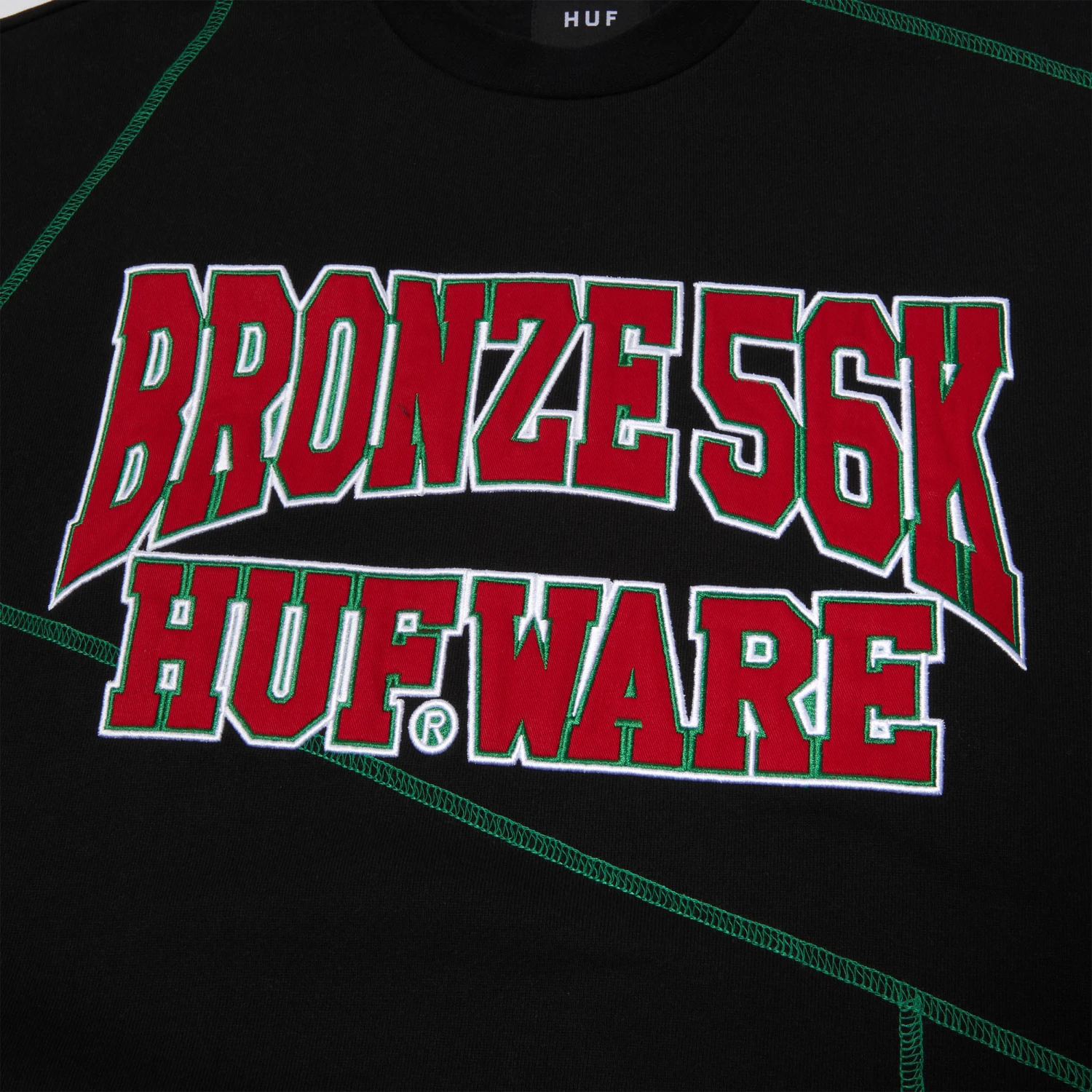 HUF X Bronze HUFware Crew Black 2 HUF X Bronze HUFware Crew Black - Image 2