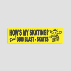 Blast Skates Acid Blaster Sticker Yellow