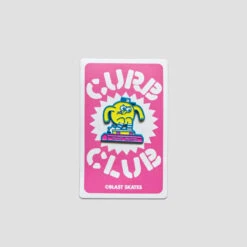 Blast Skates Curb Club Enamel Pin Pink
