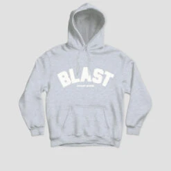 Blast Skates Puff Print Blast Hood Ash Grey
