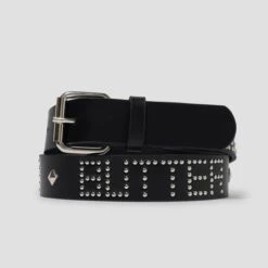 Butter Goods Leather Studded Belt Black