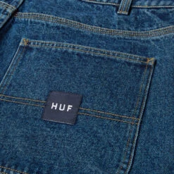 Huf Classic H Double Knee Denim Short Stone Wash Indigo 9 Huf Classic H Double Knee Denim Short Stone Wash Indigo -Slam City Shop CLASSIC H DOUBLE KNEE DENIM SHORT STONE WASH INDIGO PT00359 STWIG 05