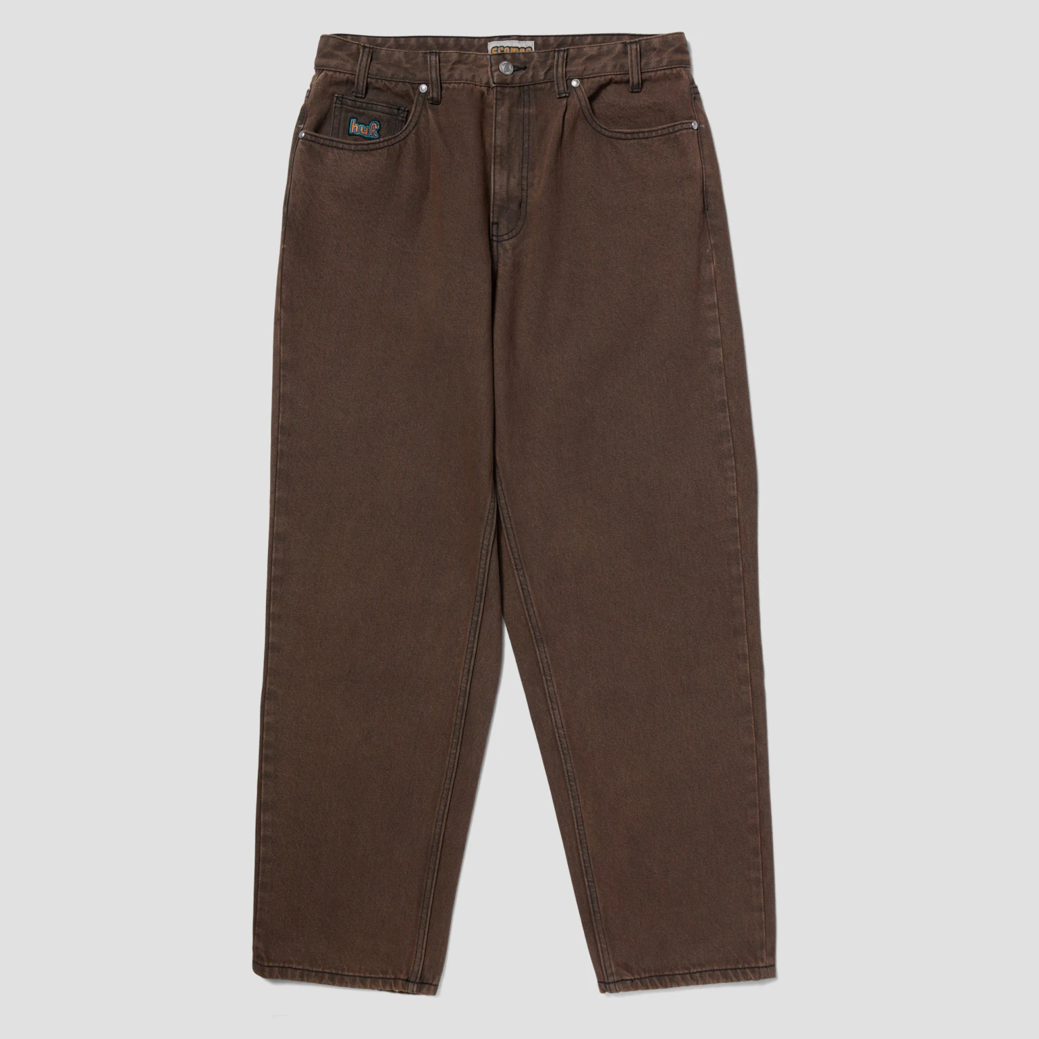 HUF Cromer Washed Pant Coffee 1 HUF Cromer Washed Pant Coffee