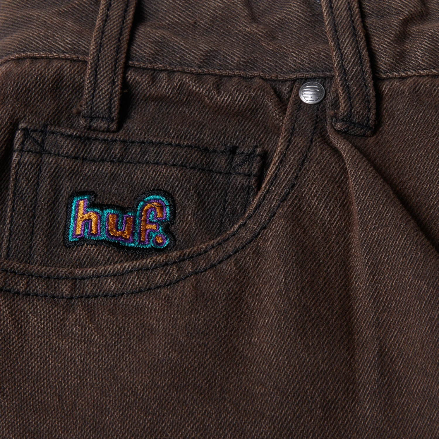 HUF Cromer Washed Pant Coffee 3 HUF Cromer Washed Pant Coffee - Image 3