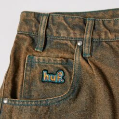 HUF Cromer Short Burnt Blue 6 HUF Cromer Short Burnt Blue -Slam City Shop CROMER WASHED SHORT BURNT BLUE PT00310 BTBLU 03