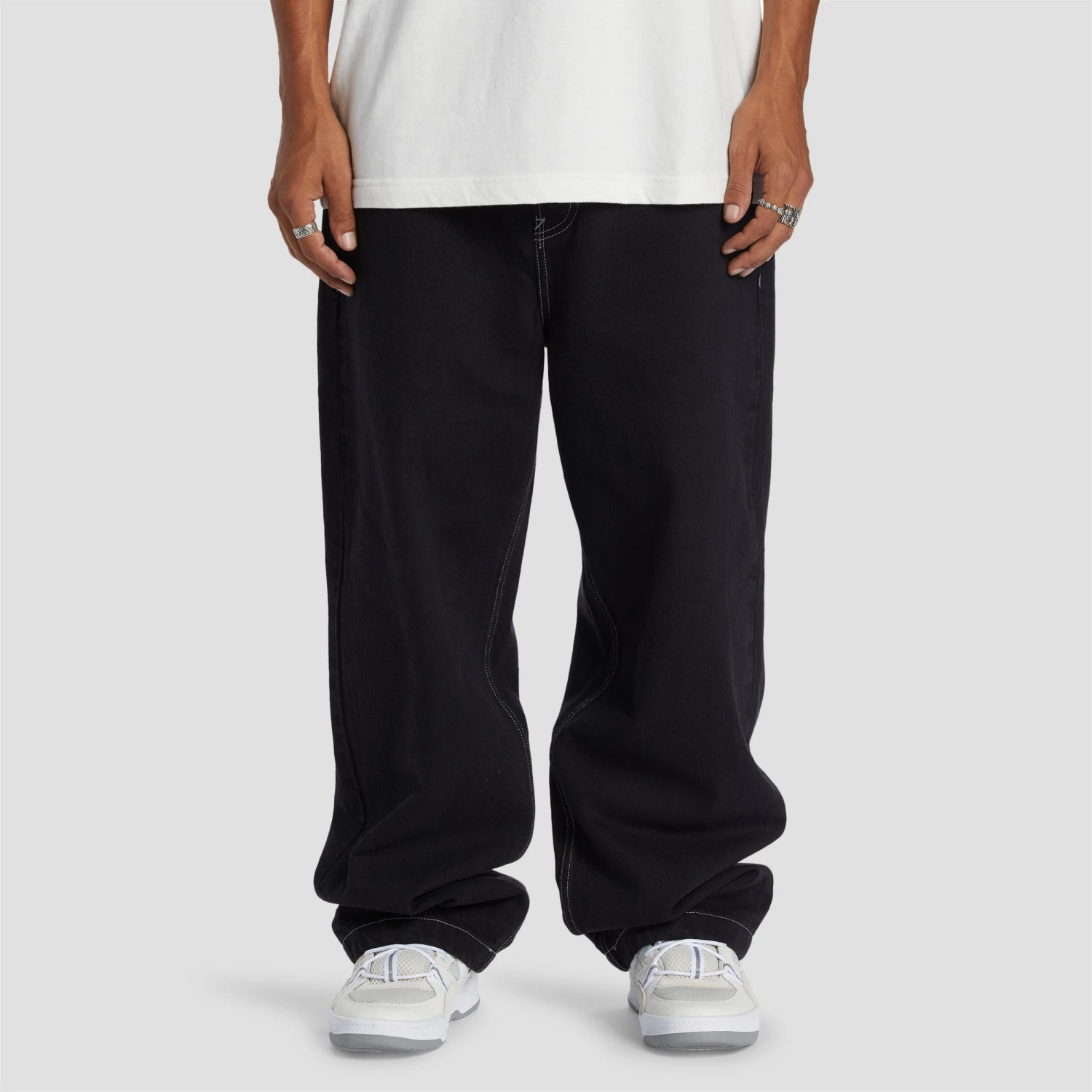 DC Worker Baggy Denim Pant RBT Black Tint 2 DC Worker Baggy Denim Pant RBT Black Tint - Image 2
