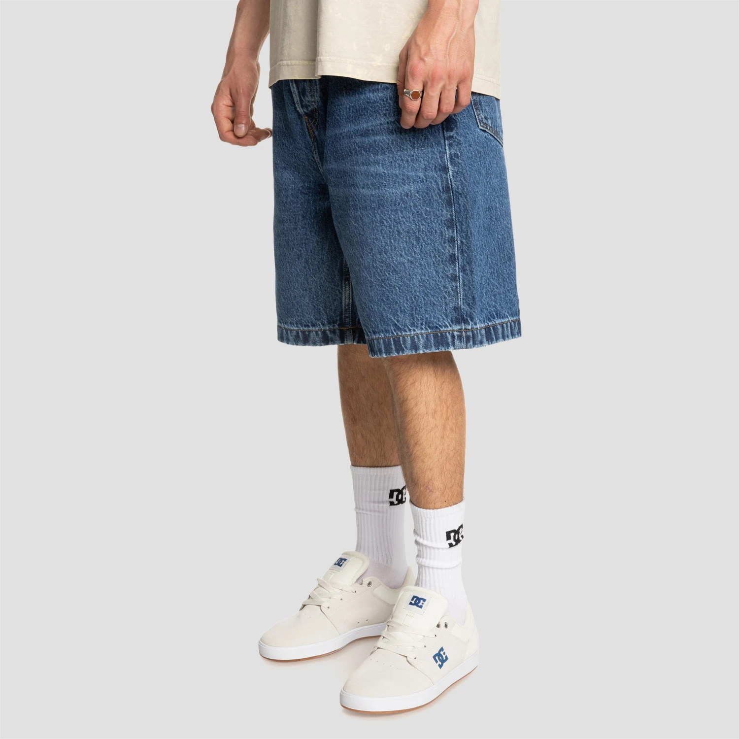DC Worker Baggy Denim Shorts RSI Stone Indigo 3 DC Worker Baggy Denim Shorts RSI Stone Indigo - Image 3
