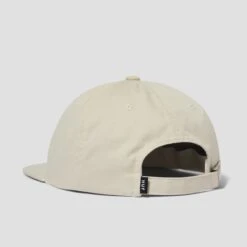 HUF Distressed Logo 5 Panel Cap Linen -Slam City Shop DISTRESSED LOGO 5 PANEL HAT LINEN HT00820 LINEN 03