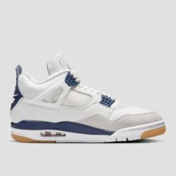 Nike SB Air Jordan 4 Skate Shoes Summit White / Navy / Neutral Grey -Slam City Shop DR5415 100 04