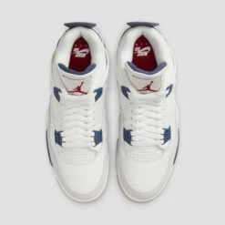 Nike SB Air Jordan 4 Skate Shoes Summit White / Navy / Neutral Grey -Slam City Shop DR5415 100 05