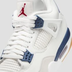 Nike SB Air Jordan 4 Skate Shoes Summit White / Navy / Neutral Grey -Slam City Shop DR5415 100 07