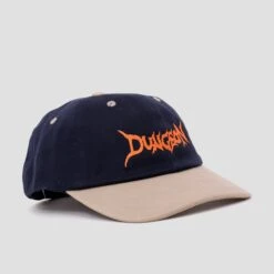 Dungeon Brushed Canvas Cap Navy Taupe / Neon Orange