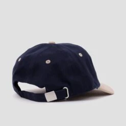 Dungeon Brushed Canvas Cap Navy Taupe / Neon Orange -Slam City Shop Dungeon Brushed Canvas Cap Navy Taupe Neon Orange3