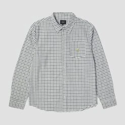 HUF Echo Oxford Plaid Shirt White