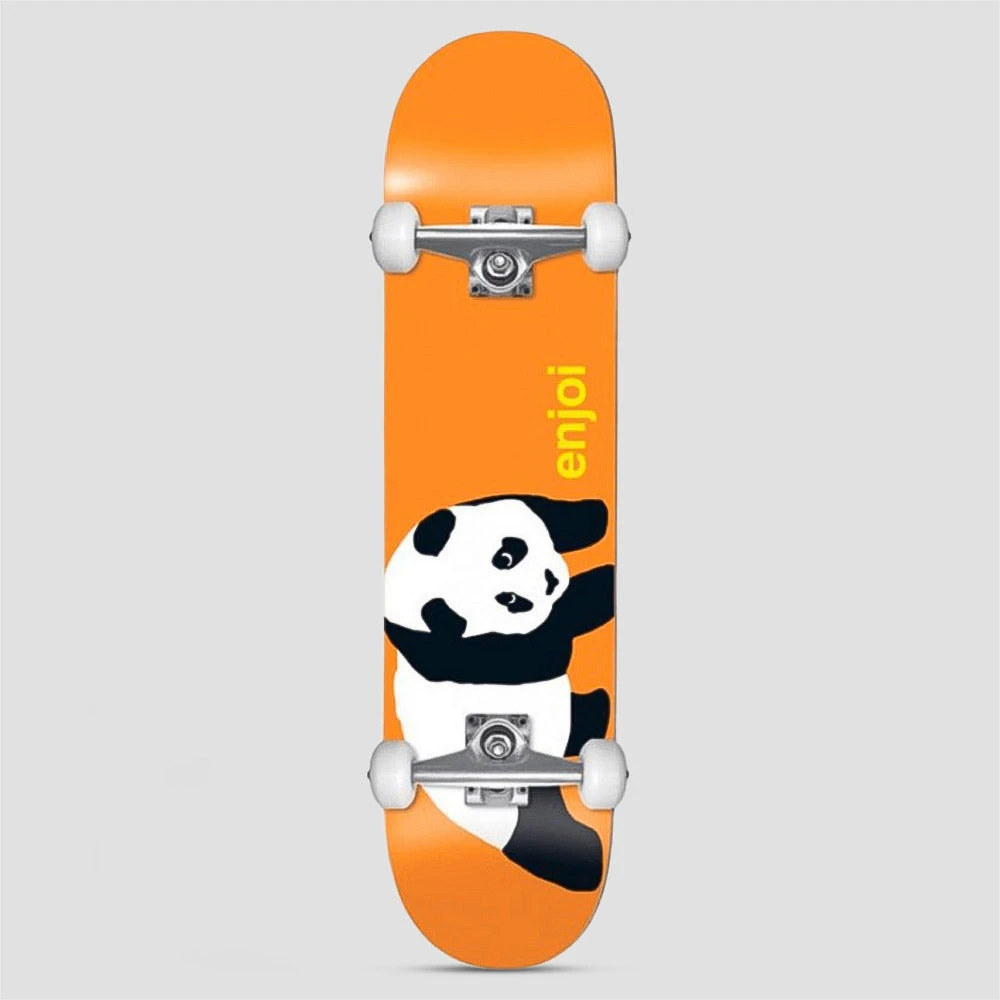 Enjoi 7.75 NBD Panda Complete Skateboard Orange / Black 1 Enjoi 7.75 NBD Panda Complete Skateboard Orange / Black