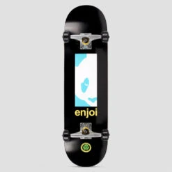 Enjoi 8.25 Box Panda Complete Skateboard Black / Black