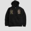 Skateboard Cafe Ethan Embroidered Zip Hood Black