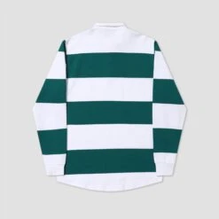 Helas Yard Longsleeve Polo White / Green -Slam City Shop FA24 YARDLSPOLOWHITEGREEN 02