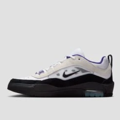Nike SB Air Max Ishod Skate Shoes White / Black / Court Purple / Black -Slam City Shop FB2393 104 05