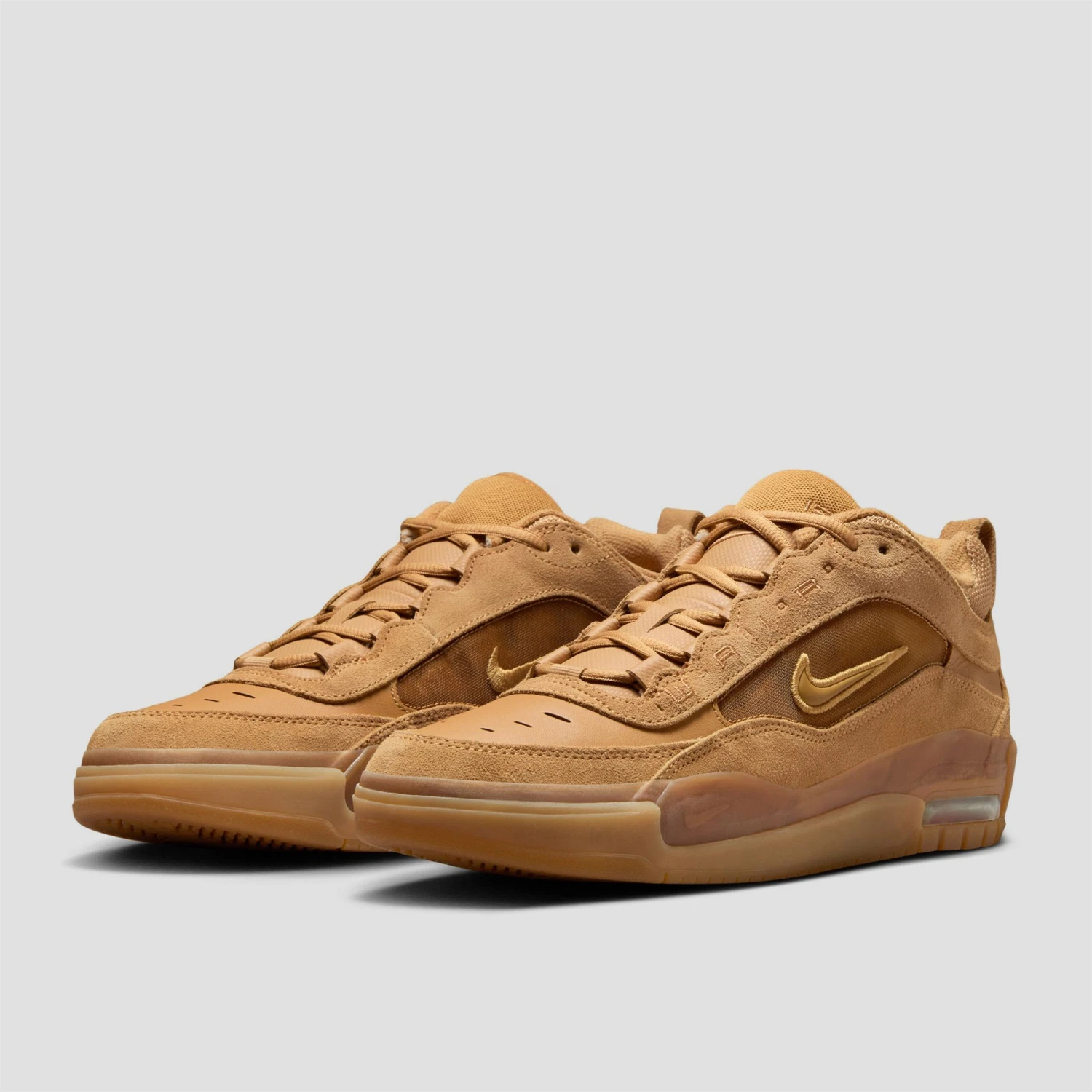 Nike Air Max Ishod Skate Shoes Flax / Wheat / Safety Orange 2 Nike Air Max Ishod Skate Shoes Flax / Wheat / Safety Orange - Image 2