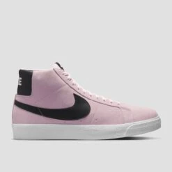 Nike SB Zoom Blazer Mid Skate Shoes Pink Foam / Anthracite / White / Gum / Yellow
