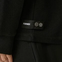 Former Anderson Longsleeve Waffle T-Shirt Black -Slam City Shop FORMER Q1.25 Fkn 24402 Anderson Ls Waffle Black 5