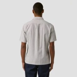 Former Reynolds Stripe Shortsleeve Shirt Bone -Slam City Shop FORMER Q1.25 Fsh 25108 Reynolds Stripe Ss Shirt Bone 3