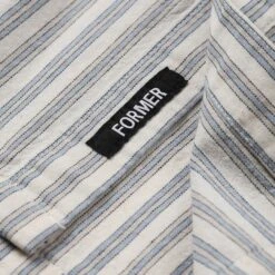 Former Reynolds Stripe Shortsleeve Shirt Bone -Slam City Shop FORMER Q1.25 Fsh 25108 Reynolds Stripe Ss Shirt Bone 5