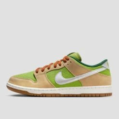 Nike SB Dunk Low Pro Skate Shoes Escargot Sesame / Metallic Silver / Pear Fir 12 Nike SB Dunk Low Pro Skate Shoes Escargot Sesame / Metallic Silver / Pear Fir -Slam City Shop FQ7585 200 04