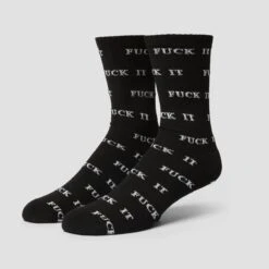 Huf Fuck It Glow Sock Black