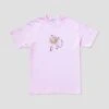 Skateboard Cafe Flower Basket T-Shirt Light Pink