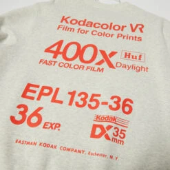 Huf X Kodak Golden Hour Crewneck Ash -Slam City Shop GOLDEN HOUR CREWNECK ASH PF00753 ASH 03