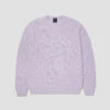 HUF Grid Crew Sweater Dust Purple
