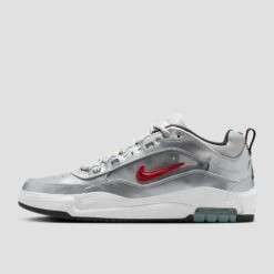 Nike SB Air Max Ishod Premium Skate Shoes Metallic Silver / Varsity Red 14 Nike SB Air Max Ishod Premium Skate Shoes Metallic Silver / Varsity Red -Slam City Shop HF3062 004